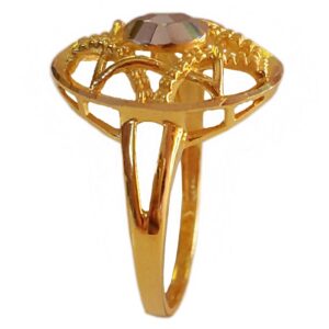 18 Kt  Yellow Gold Bridal Engagement Wedding Women'S Ring Size L N O P