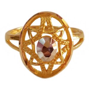 18 Kt  Yellow Gold Bridal Engagement Wedding Women'S Ring Size L N O P