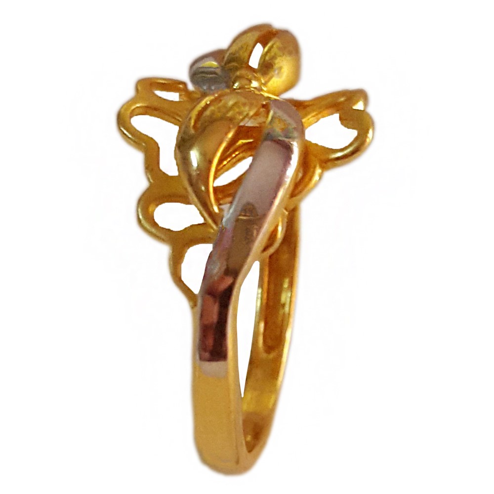 18 Kt Real Solid Yellow Gold Engagement Wedding Women'S Ring Size 6-10 - Image 3