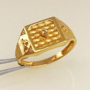 18 Kt Real Solid Yellow Gold Men's Engagement Wedding Ring Size 7-12