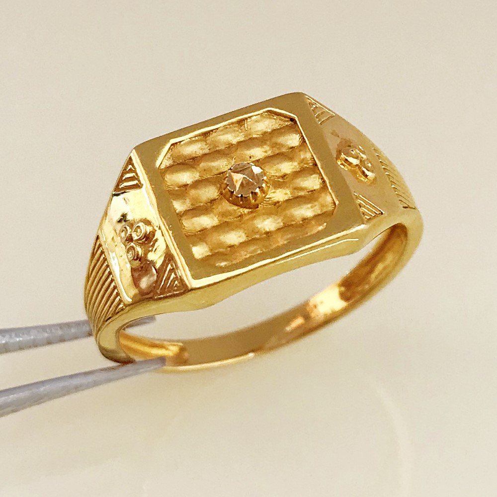 18 Kt Real Solid Yellow Gold Men's Engagement Wedding Ring Size 7-12
