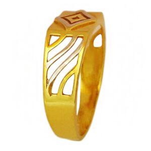 22 Kt  Solid Yellow Gold Engagement Wedding Wear Men's Ring Size 7-11