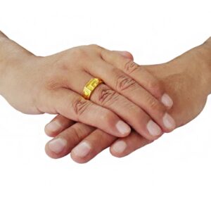 22 Kt  Solid Yellow Gold Engagement Wedding Wear Ring Men's Size 7-11