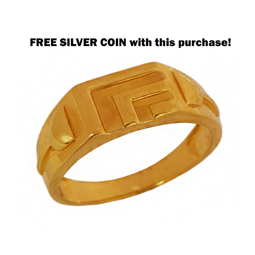 22 Kt  Solid Yellow Gold Engagement Wedding Wear Ring Men's Size 7-11