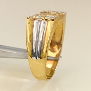 18 Kt  Yellow Gold Ganesh Ji Engagement Wedding Men's Ring Size 7-11