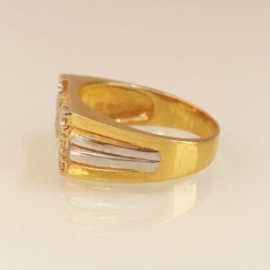 18 Kt  Yellow Gold Ganesh Ji Engagement Wedding Men's Ring Size 7-11