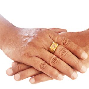 22 Kt  Solid Yellow Gold Engagement Wedding Wear Men's Ring Size 7-11