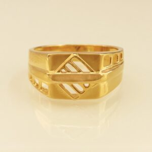 18 Kt Real Solid Yellow Gold Engagement Wedding Men's Ring Size 7-12