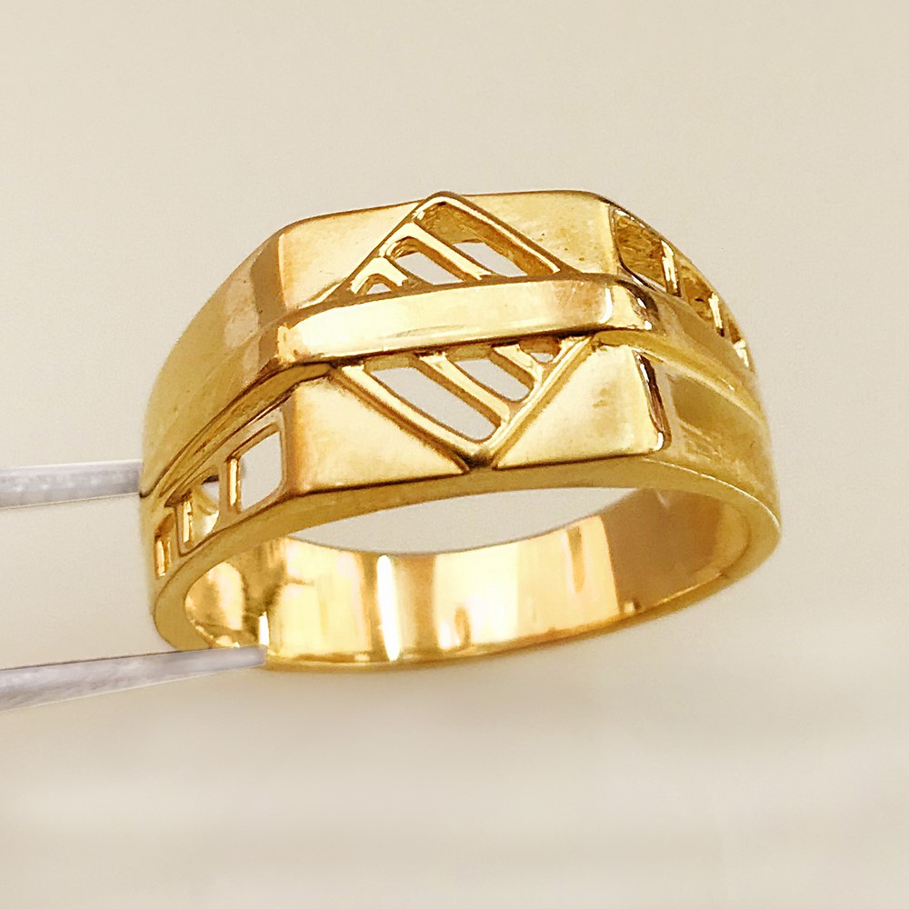 18 Kt Real Solid Yellow Gold Engagement Wedding Men's Ring Size 7-12