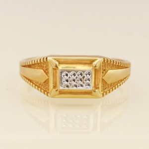 18 Kt  Solid Yellow Gold Engagement Wedding Wear Men's Ring Size 7-11