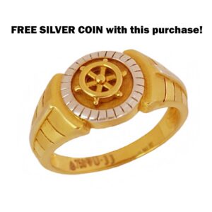 18 Kt Real Solid Yellow Gold Engagement Wedding Men's Ring Size 7-12