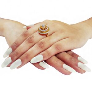 18 Kt   Yellow Gold Engagement Bridal Ring Cubic Zirconia Size 6-9