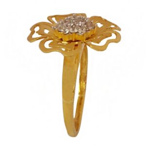 22 Kt  Yellow Gold CZ Engagement Wedding Women'S Ring Size 6,7,7.5,8,9
