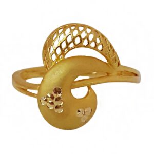 Fine Jewelry 22 Kt  Yellow Gold Engagement Wedding Women Handmade Ring
