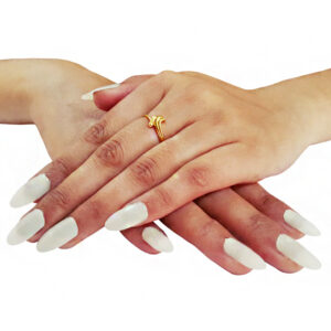 22 Kt   Yellow Gold Engagement Wedding Women'S Finger Ring Size 6-9