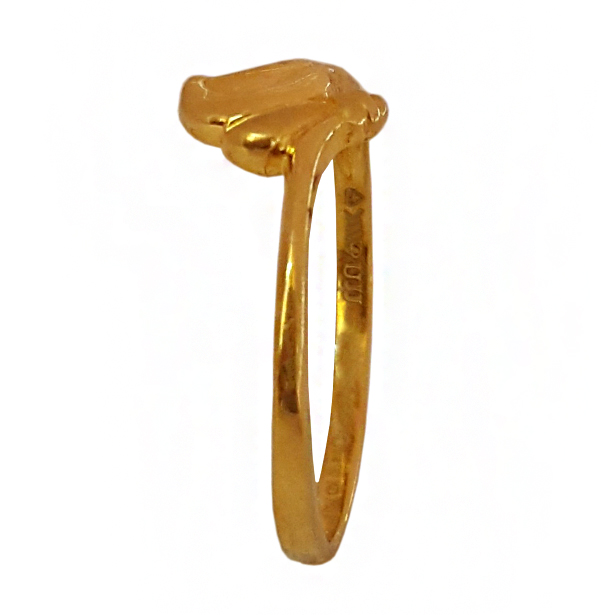 22 Kt   Yellow Gold Engagement Wedding Women'S Finger Ring Size 6-9