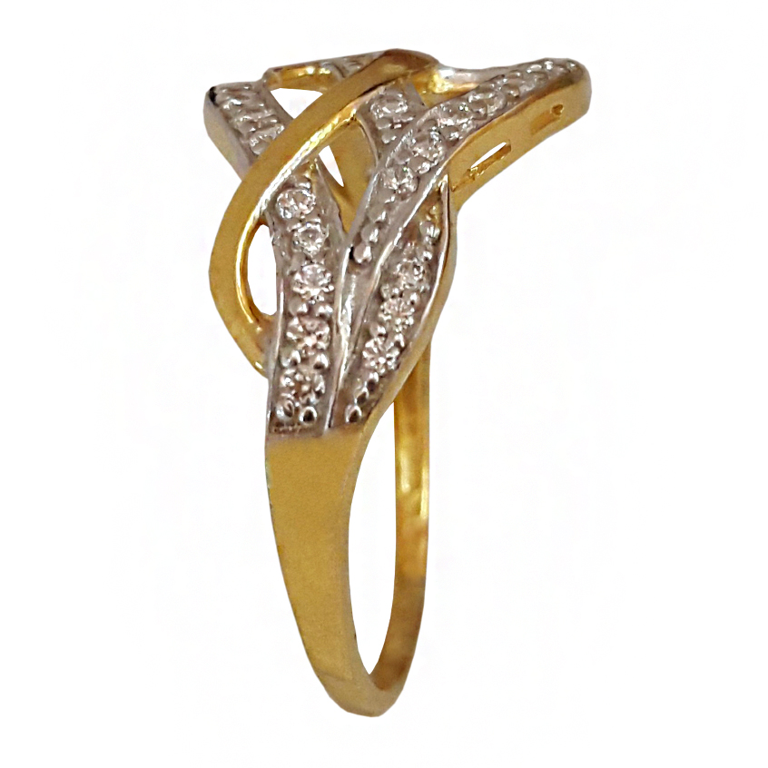 22 Kt Yellow Gold Wedding Band Women'S Finger Cross Ring Size 6-9 - Image 2
