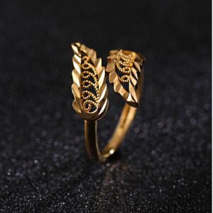 18 Kt   Yellow Gold Engagement Wedding Women'S Ring 6 Gms Size 6-9