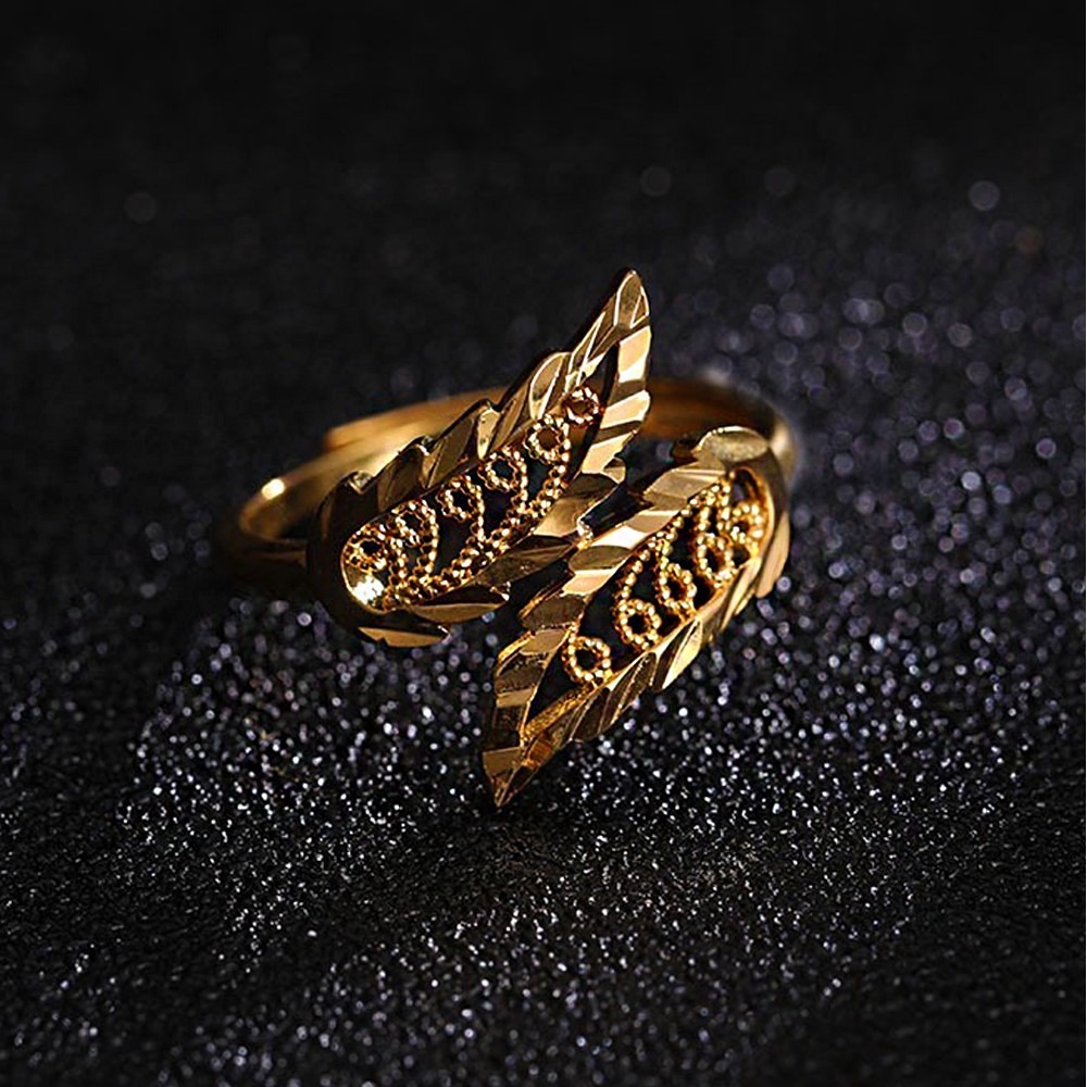 18 Kt   Yellow Gold Engagement Wedding Women'S Ring 6 Gms Size 6-9