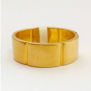 18 Kt Hallmark Fine Real Solid Yellow Gold Wide Men'S Band Size 7,8-12
