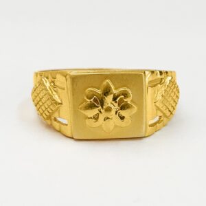 18 Kt Hallmark Fine  Solid Yellow Gold Signet Men'S Ring Size 7-11,9,
