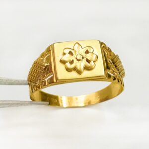 18 Kt Hallmark Fine  Solid Yellow Gold Signet Men'S Ring Size 7-11,9,