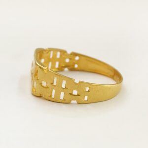 18 Kt Hallmark Fine Real Solid Yellow Gold Signet Men'S Ring Size 7-12