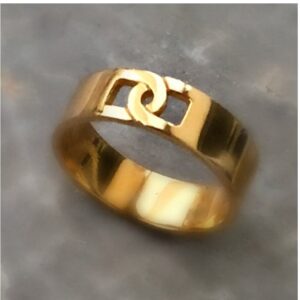 22 Kt Real Solid Yellow Gold Promise Wedding Band Men'S Ring Size 8-12