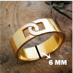 22 Kt Real Solid Yellow Gold Promise Wedding Band Men'S Ring Size 8-12