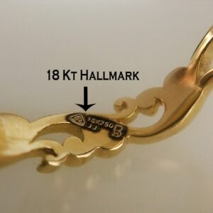 18 Kt Yellow Gold Engagement Ring Wide 5 mm Wedding Band Size 6-9