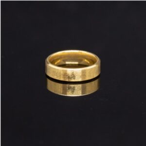 18 Kt Yellow Gold Plain Engagement Wedding Men'S Band Ring 5 Grams