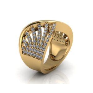 Fine Jewelry 18 Kt   Yellow Gold CZ Gemstone Women'S Ring Size 6-9