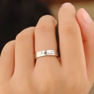 14 Kt   White Gold CZ Stone His & Her Wedding Couple Bands 2 Pcs Rings