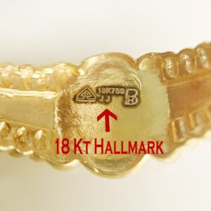Fine Jewelry 18 Kt Hallmark  Solid Yellow Gold Men'S Ring Size 8-12