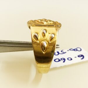 Fine Jewelry 18 Kt Hallmark  Solid Yellow Gold Men'S Ring Size 8-12