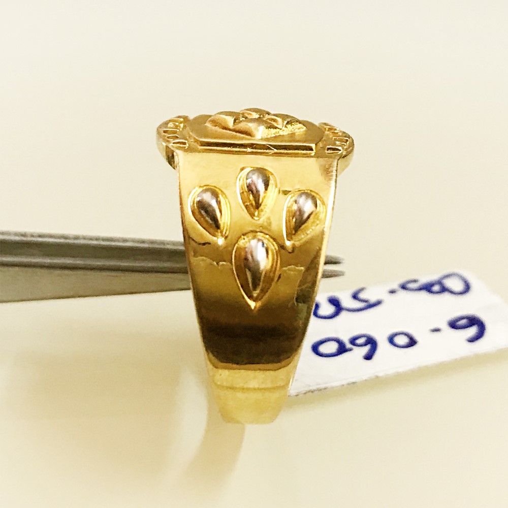 Fine Jewelry 18 Kt Hallmark Solid Yellow Gold Men'S Ring Size 8-12 - Image 5
