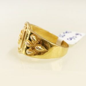 Fine Jewelry 18 Kt Hallmark  Solid Yellow Gold Men'S Ring Size 8-12