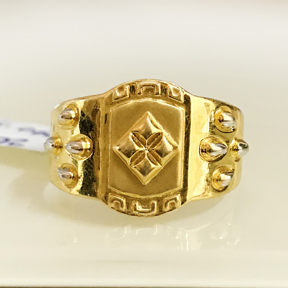 Fine Jewelry 18 Kt Hallmark Solid Yellow Gold Men'S Ring Size 8-12 - Image 2