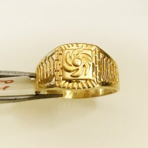 Fine Jewelry 18 Kt Hallmark  Solid Yellow Gold Men'S Ring Size 8-12