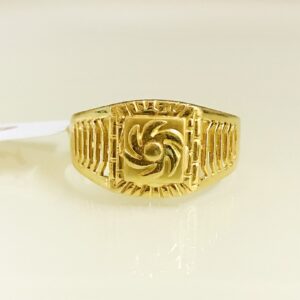 Fine Jewelry 18 Kt Hallmark  Solid Yellow Gold Men'S Ring Size 8-12