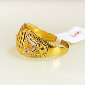 Fine Jewelry 18 Kt Hallmark  Solid Yellow Gold Men'S Ring Size 8-12