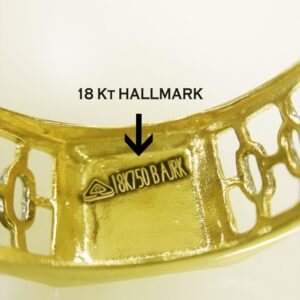 Fine Jewelry 18 Kt Hallmark  Solid Yellow Gold Men'S Ring Size 8-12
