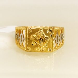 Fine Jewelry 18 Kt Hallmark  Solid Yellow Gold Men'S Ring Size 8-12