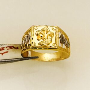Fine Jewelry 18 Kt Hallmark  Solid Yellow Gold Men'S Ring Size 8-12