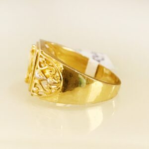 Fine Jewelry 18 Kt Hallmark  Solid Yellow Gold Men'S Ring Size 8-12