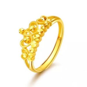 Fine Jewelry 22 Kt   Yellow Gold Wedding Women'S Finger Ring Size 6,7