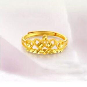 Fine Jewelry 22 Kt   Yellow Gold Wedding Women'S Finger Ring Size 6,7