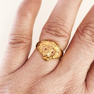 Fine Jewelry 18 Kt Hallmark  Solid Yellow Gold Men'S Ring Size 8-12