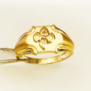 Fine Jewelry 18 Kt Hallmark  Solid Yellow Gold Men'S Ring Size 8-12