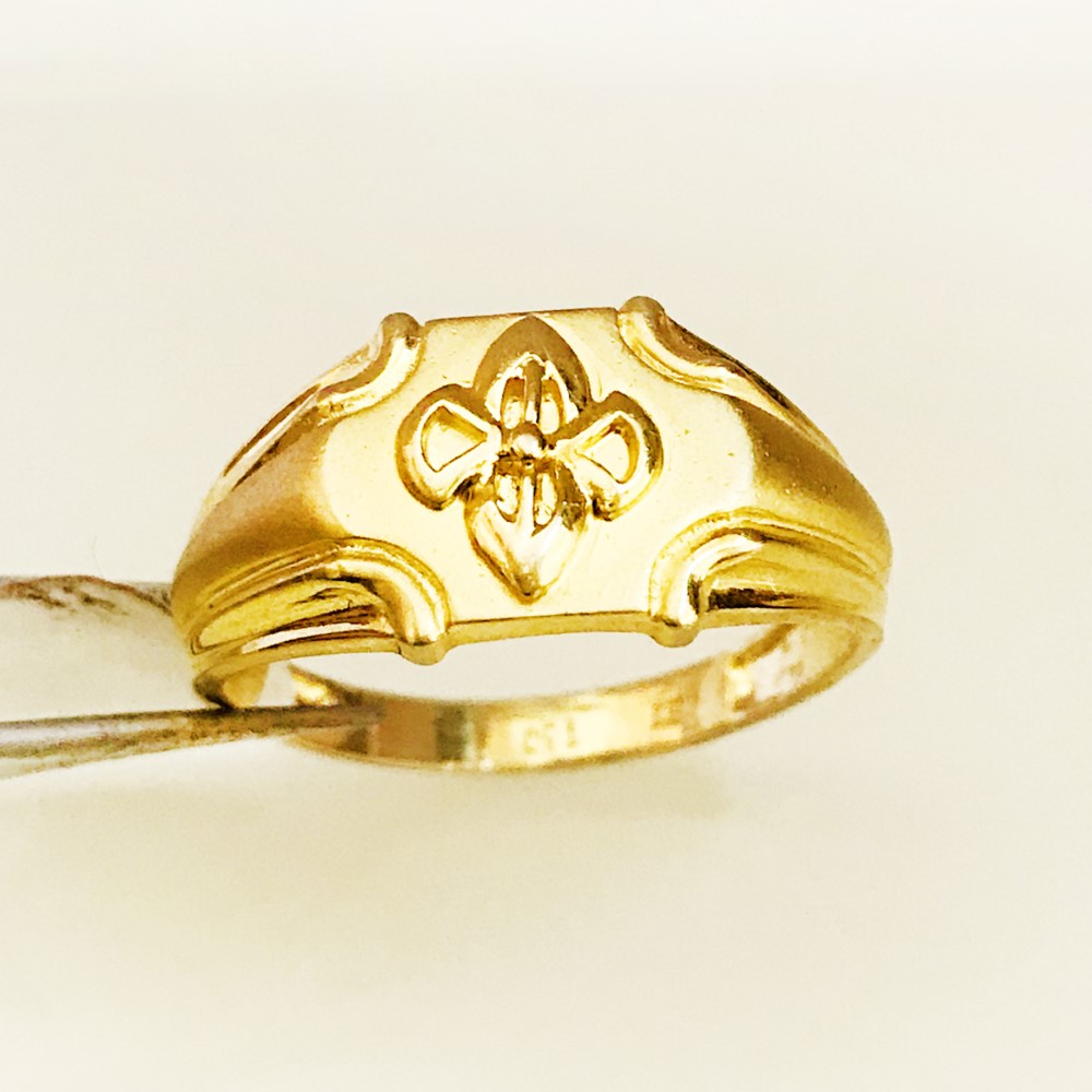 Fine Jewelry 18 Kt Hallmark Solid Yellow Gold Men'S Ring Size 8-12